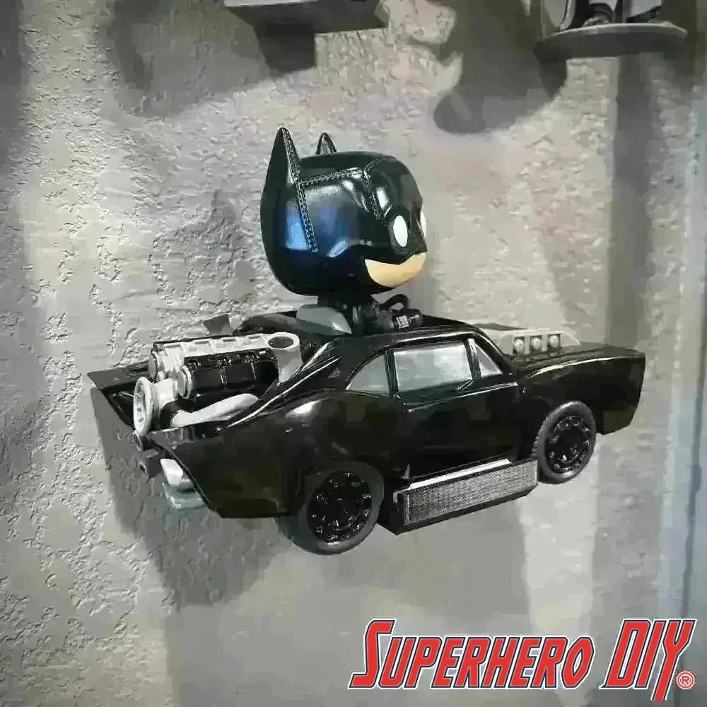 Floating Shelf For Pop! Rides Cars for Wall Display Out of Box | Mounting Screw Included! - Superhero DIY