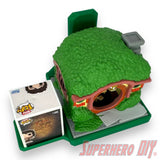 Wall-mounted display shelf for Funko Bitty Pop Towns, fits full town box and figures for out-of-box collectors