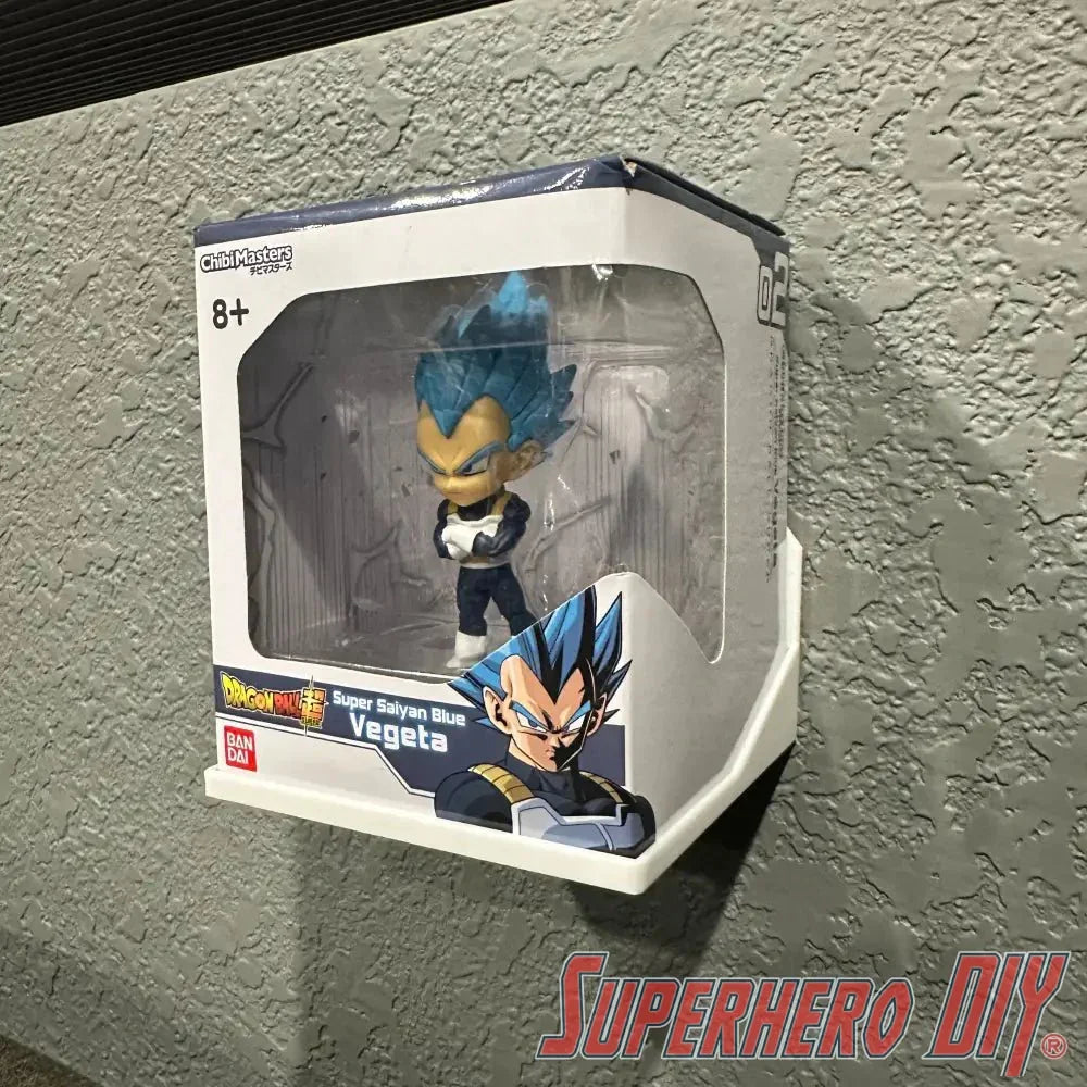 Floating Shelf for Chibi Masters Box | Wall Mount Display | Includes Command Strips - Superhero DIY