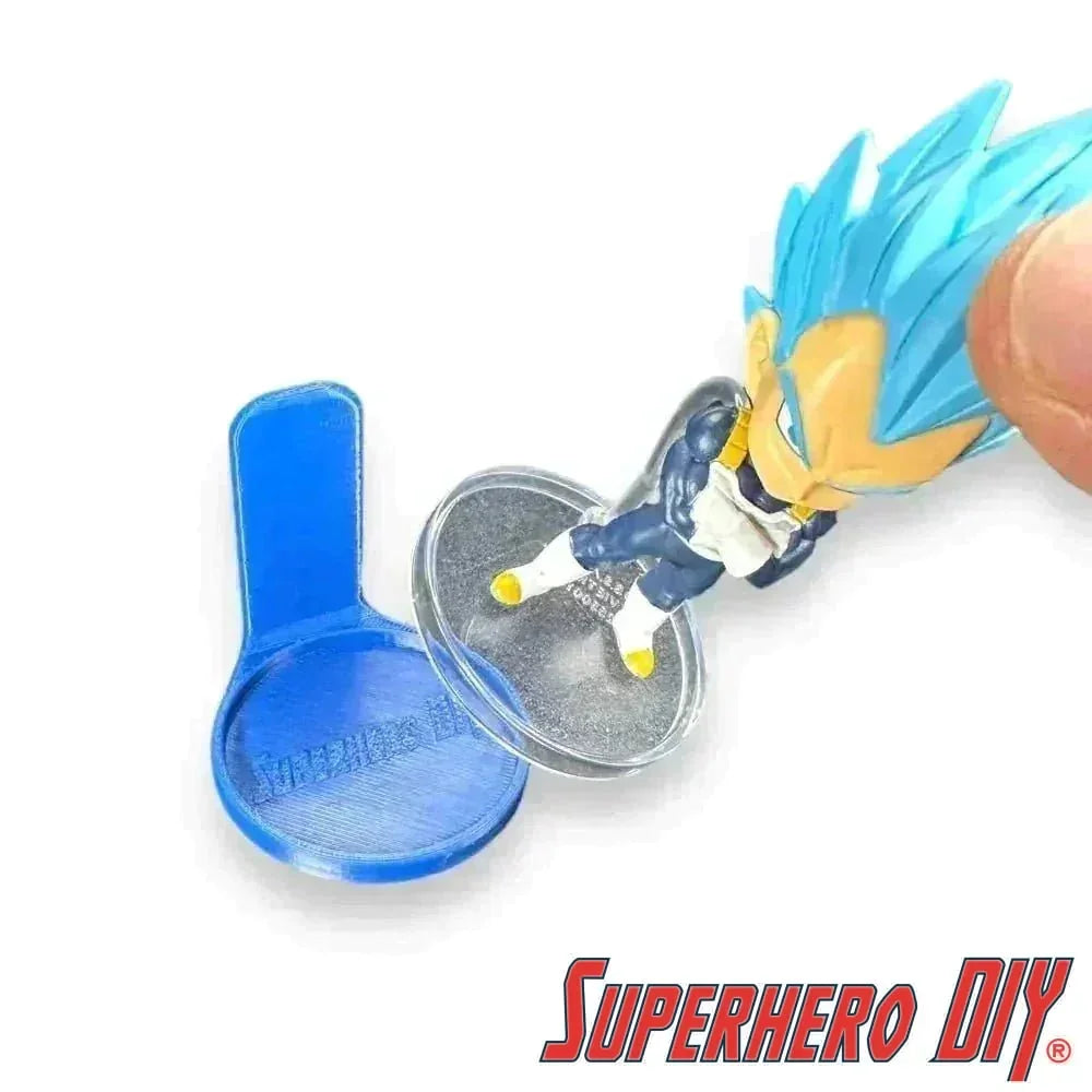 Floating Shelf for Chibi Masters Figures | Out of Box Wall Mount Display | Includes Command Strip - Superhero DIY