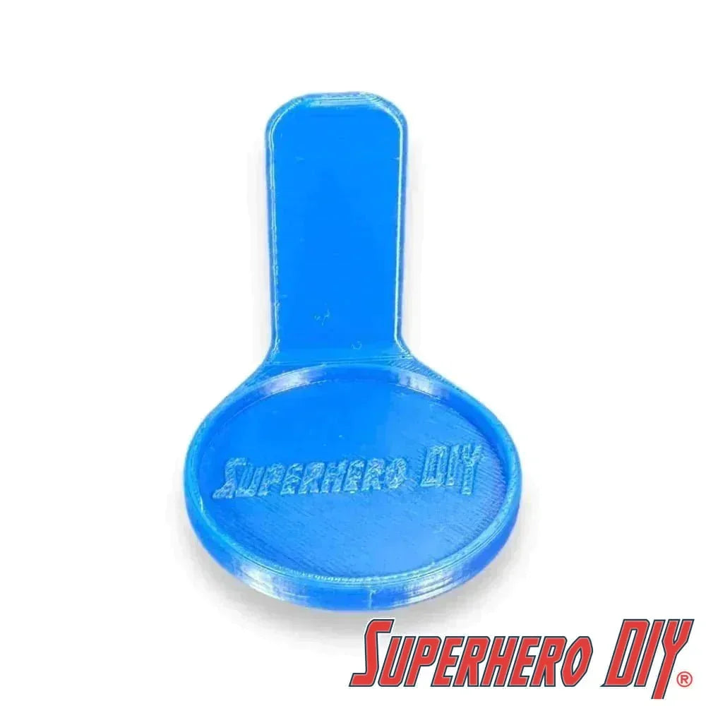 Floating Shelf for Chibi Masters Figures | Out of Box Wall Mount Display | Includes Command Strip - Superhero DIY