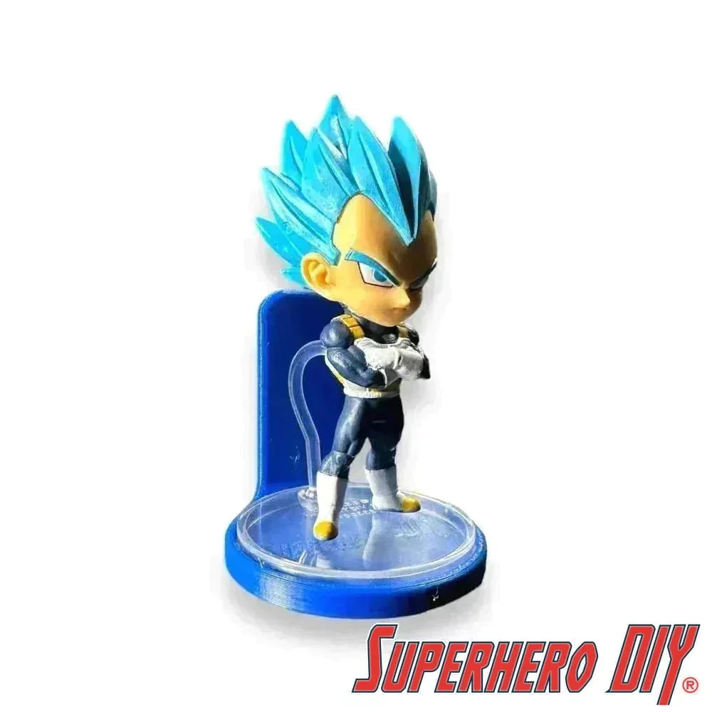 Floating Shelf for Chibi Masters Figures | Out of Box Wall Mount Display | Includes Command Strip - Superhero DIY