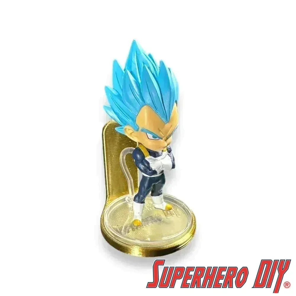 Floating Shelf for Chibi Masters Figures | Out of Box Wall Mount Display | Includes Command Strip - Superhero DIY