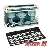 Floating Shelf for Force Ghosts 3-PACK | Funko Box Wall Mount for Amazon Star Wars Force Ghost 3 Pack fits 10.5W x 3.5D - Superhero DIY
