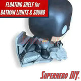 Floating Shelf for Funko Batman Lights & Sound | Comes with mounting screw | Funko Pop Floating Stand - Superhero DIY