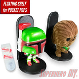 Floating Shelf for Funko Pocket Pops | Out of box wall display | Comes with Command strips! - Superhero DIY