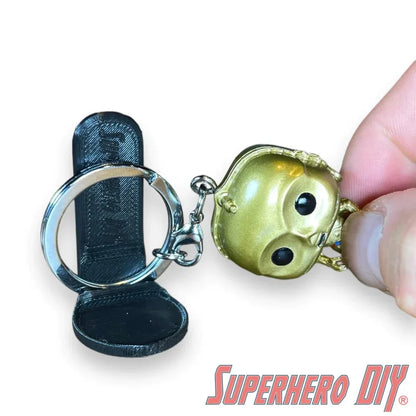 Floating Shelf for Funko Pop Keychain | Out of box shelves for Pocket Pops | Comes with Command strips! - Superhero DIY