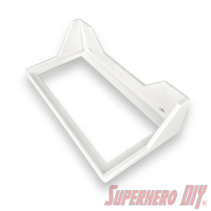 Wall mount display shelf for Funko Pop VHS & game cover boxes, perfect for displaying collectibles securely on the wall.