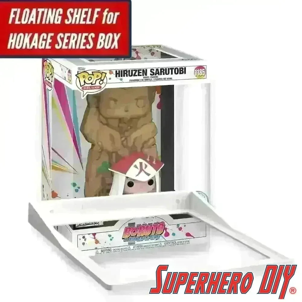 Floating Shelf for HOKAGE SERIES Funko Pop Box | Fits 7.5W X 6.75D | Funko Pop Floating Shelves - Superhero DIY