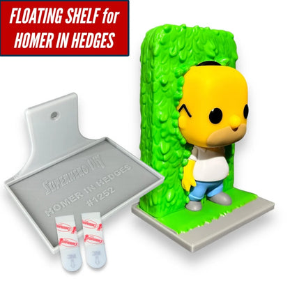 Floating Shelf for Homer in Hedges #1252 | Out of box wall display shelf - Superhero DIY