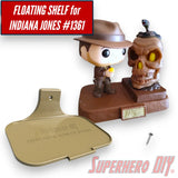 Floating Shelf for Indiana Jones #1361 Funko Pop! Movies Deluxe Light Up - Superhero DIY
