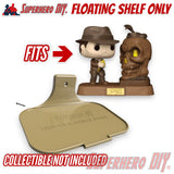 Floating Shelf for Indiana Jones #1361 Funko Pop! Movies Deluxe Light Up - Superhero DIY