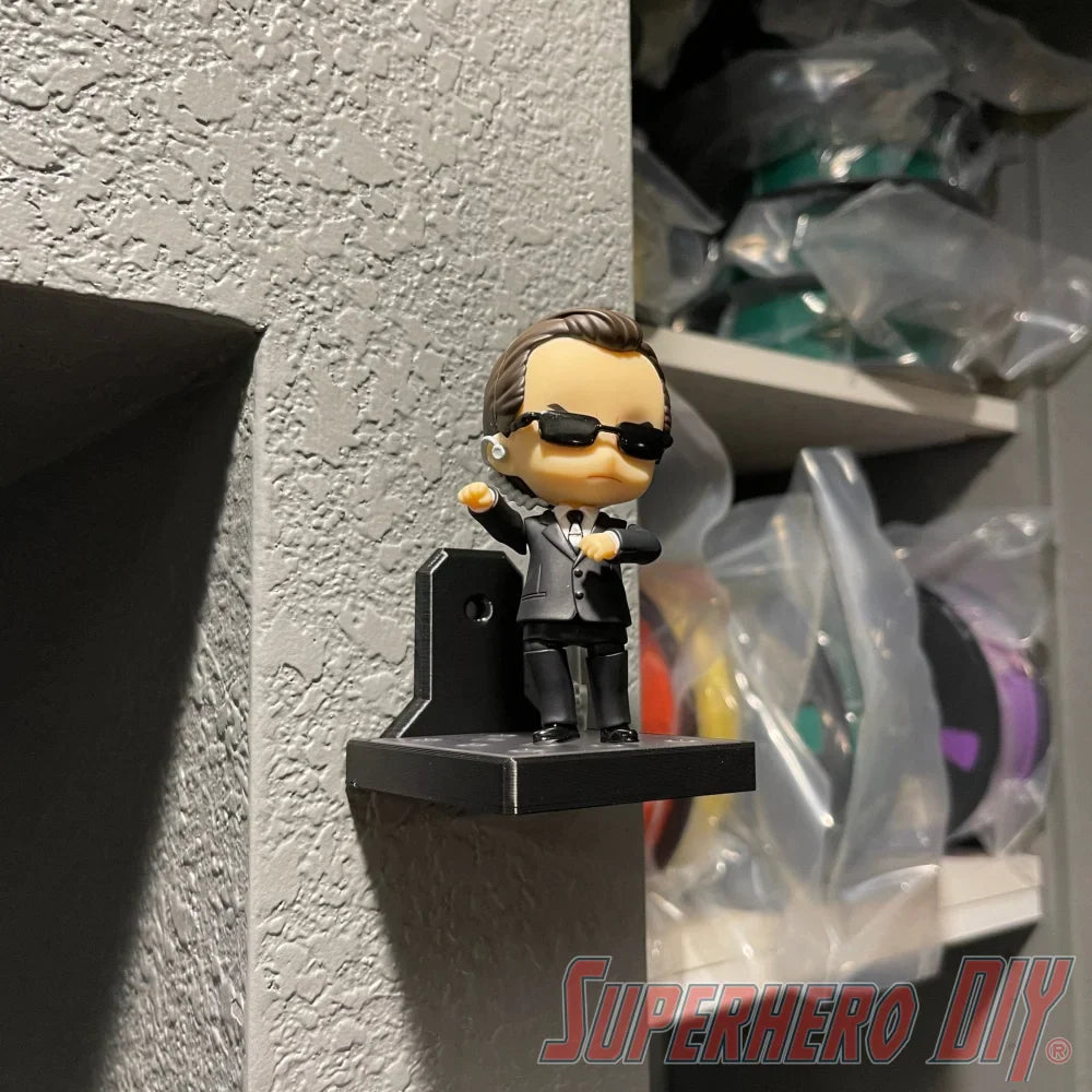 Floating Shelf for NENDOROID Figures | Fits 80mm base | Comes with Command strips! - Superhero DIY