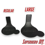 Regular and large sizes of the Display Shelf for Funko Pop & Buddy from Superhero DIY