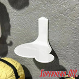 White wall-mounted display shelf for Funko Pop & Buddy, designed for 4-inch Pop figures and their companions.