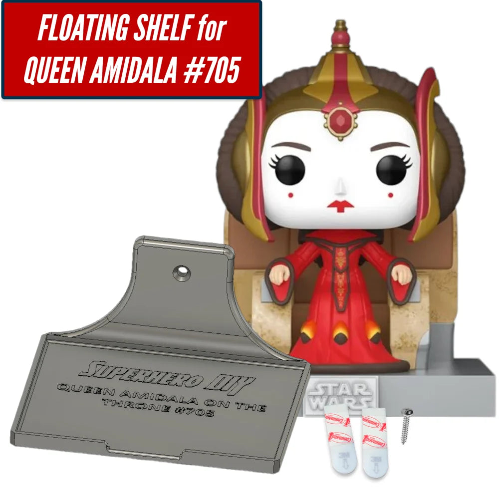 Floating Shelf for Queen Amidala on the Throne #705 - Superhero DIY