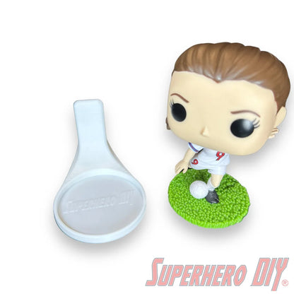 Floating Shelf for Soccer Player Funko Pops | Fits Pop Football with round grass base - Superhero DIY
