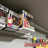 Floating Shelves for Funko Pop! DELUXE Box or Super 6-INCH fits 6.5W X 5.5D | Fits Soft Plastic Box Cases/Protectors - Superhero DIY