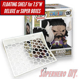 Floating Shelves for Funko Pop! DELUXE Box or Super fits 7.5W X 6D | Fits Soft Plastic Box Cases/Protectors - Superhero DIY