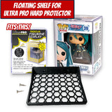 Floating Shelves for Ultra PRO Hard Protectors | Fits Ultra PRO hard stacks for Funko Pop boxes | Mounting screws included - Superhero DIY