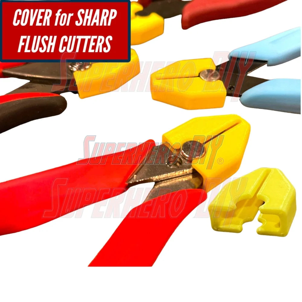 Flush Cutter Cap | Cover for Flush Cutter wire cutter pliers | Keep safe from sharp points with this great cap! - Superhero DIY