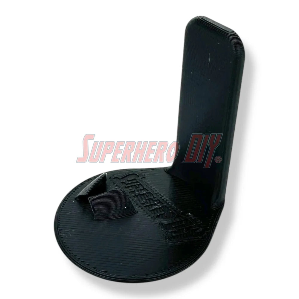 Floating foot shelves for 3.75 to 4 inch action figures, 1:18 scale wall-mounted display holders with foot pegs - Superhero DIY