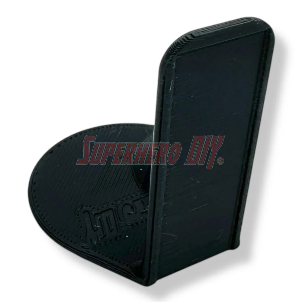 Floating foot shelves for 3.75 to 4 inch action figures, 1:18 scale wall-mounted display holders with foot pegs - Superhero DIY