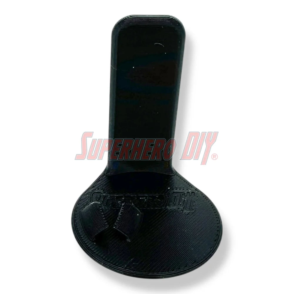 Floating foot shelves for 3.75 to 4 inch action figures, 1:18 scale wall-mounted display holders with foot pegs - Superhero DIY
