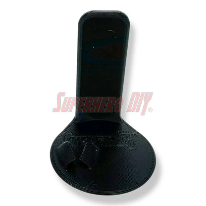 Floating foot shelves for 3.75 to 4 inch action figures, 1:18 scale wall-mounted display holders with foot pegs - Superhero DIY