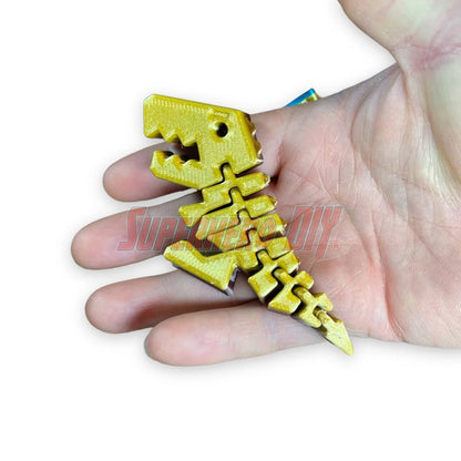 Fun T-Rex Fidget Toy | It's a Flexi Rex articulated T-rex! | Great for busy hands or as a stress-relieving simple toy - Superhero DIY