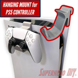 Hanging Mount for PS5 Controller | PlayStation DualSense PS5 Controller Hook for side of PlayStation 5 | Hang controller right on the side! - Superhero DIY