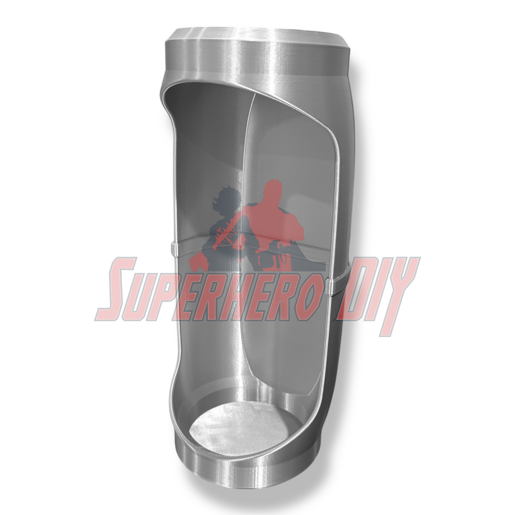 Hero Pod for 1:12 scale – Wall-Mountable Action Figure Display compatible with light-up LED pucks in sleek silver finish.