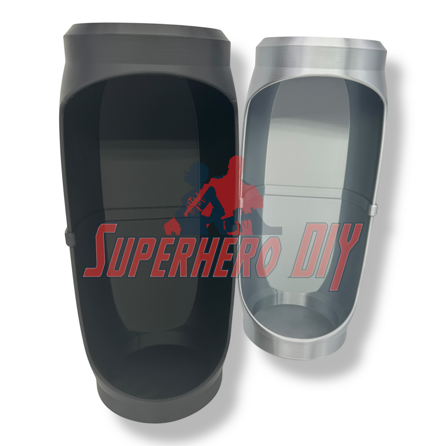 Hero Pod for 1:12 scale – Wall-Mountable Action Figure Display compatible with light-up LED pucks, black and silver variants