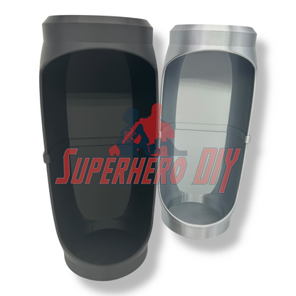 Hero Pod for 1:12 scale – Wall-Mountable Action Figure Display compatible with light-up LED pucks, black and silver variants