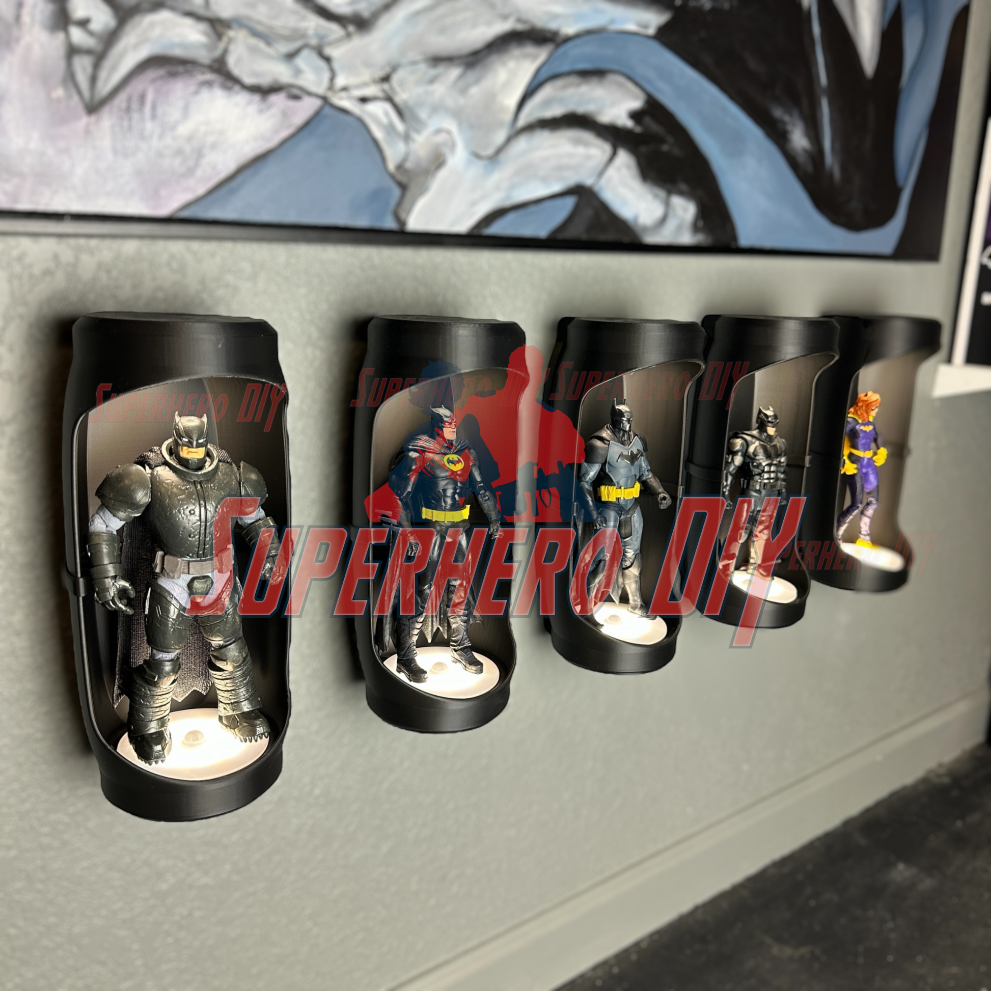 Hero Pod for 1:12 scale – Wall-Mountable Action Figure Display