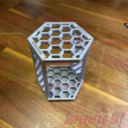 Hex Paintbrush Holder | Honeycomb Paint Brush Stand | Honeycomb Pencil Stand Organize your paint brushes or pencils with this unique stand! - Superhero DIY