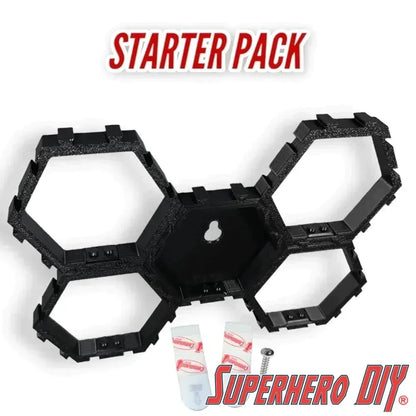 Hexagon Display for LEGO® Minifigures - Superhero DIY