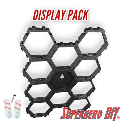 Hexagon Display for LEGO® Minifigures - Superhero DIY