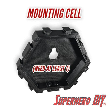 Hexagon Display for LEGO® Minifigures - Superhero DIY