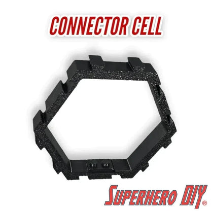 Hexagon Display for LEGO® Minifigures - Superhero DIY