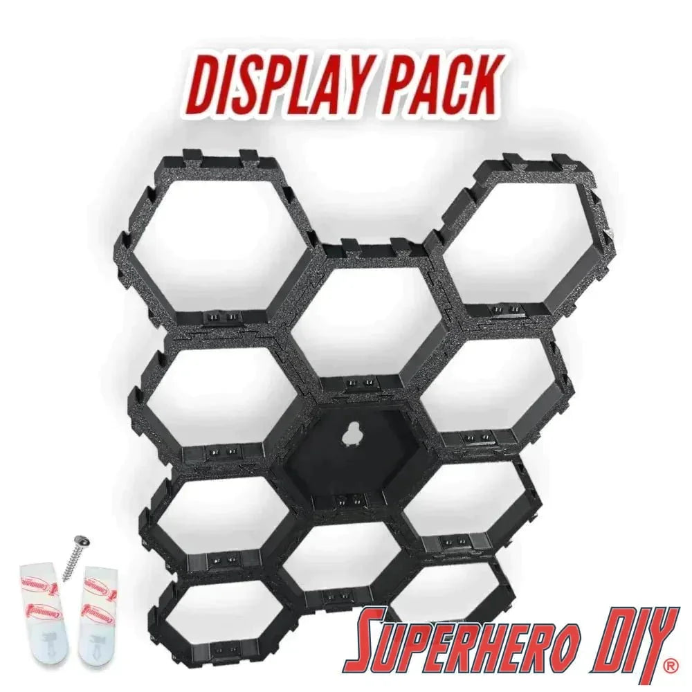 Hexagon Display for LEGO® Minifigures - Superhero DIY