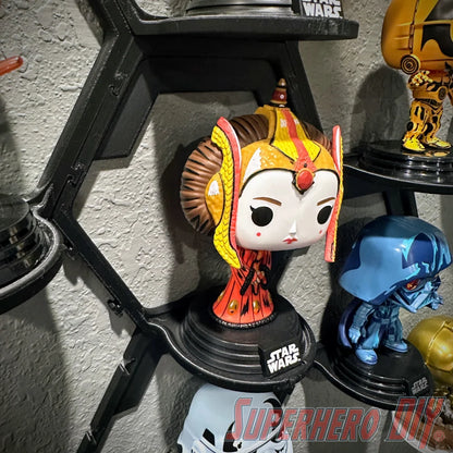 Hexagon Pop Display: Modular Shelf System for Funko Pop Display or Amiibo - Superhero DIY
