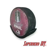 Hockey Puck Display Case Holder Wall Mount showcasing championship puck with sleek design and sturdy 3D-printed construction.