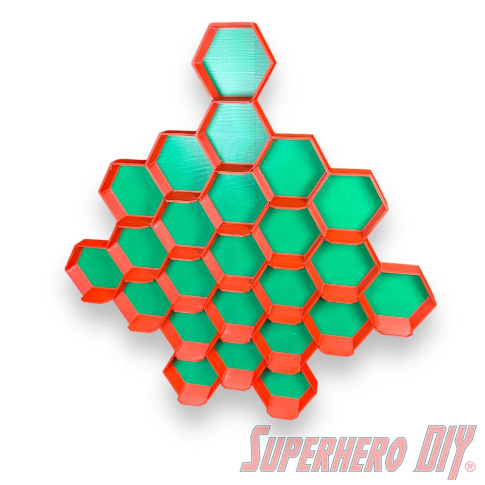 Honeycomb Wall Display for Funko Advent Calendar - Display up to 24 Pocket Pops! - Superhero DIY