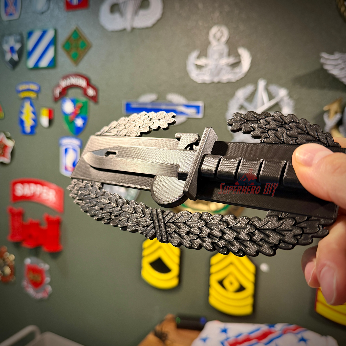 Combat Action Badge Display Insignia | Multiple Sizes