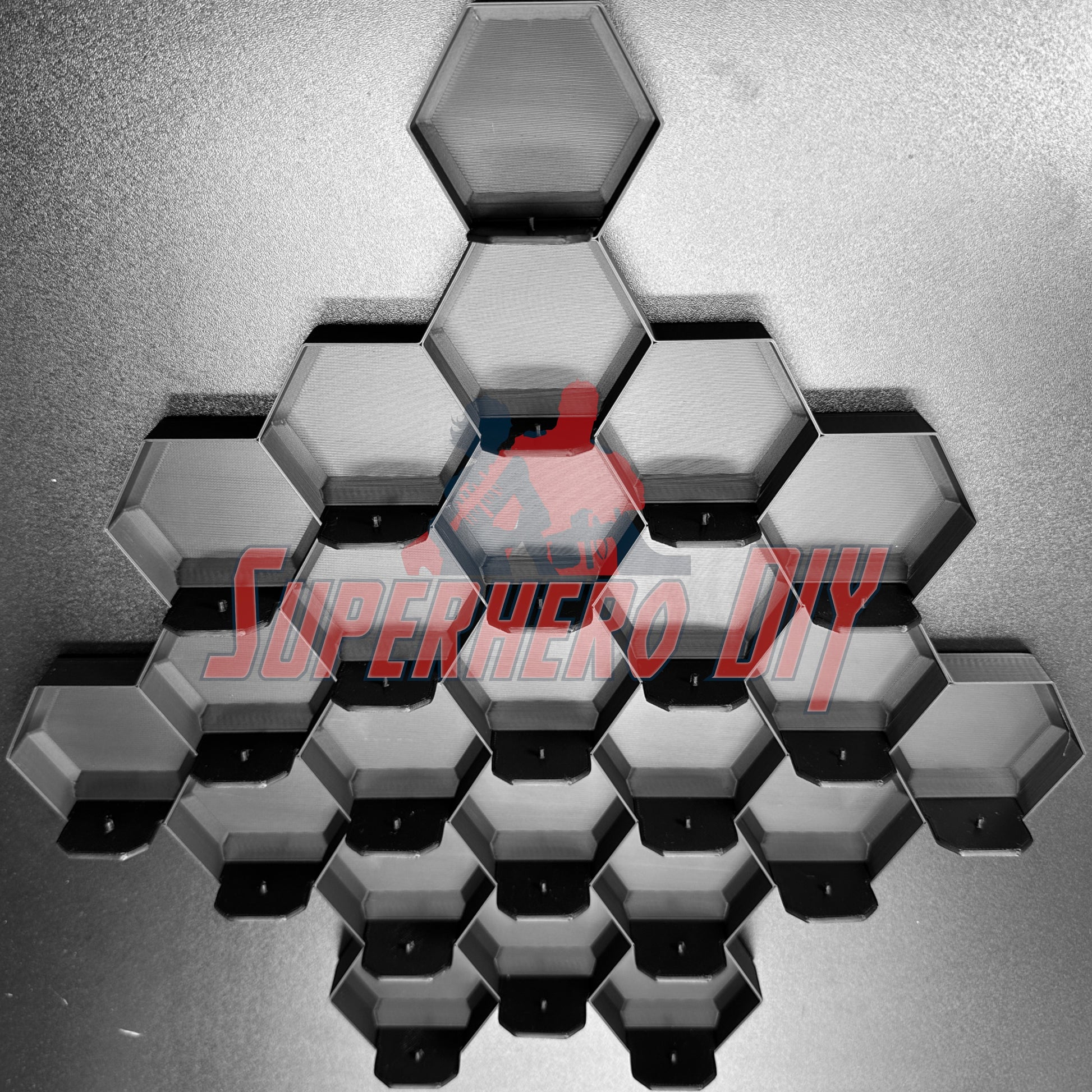 Honeycomb Wall Display for Disney Doorables: Organize and Showcase Your Collection with 3D-printed honeycomb tree display.