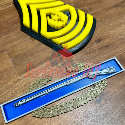 Expert Infantryman Badge (EIB) Replica | Combat Infantryman Badge (CIB) | Master Combat Infantryman Badge (MCIB) | Multiple sizes available