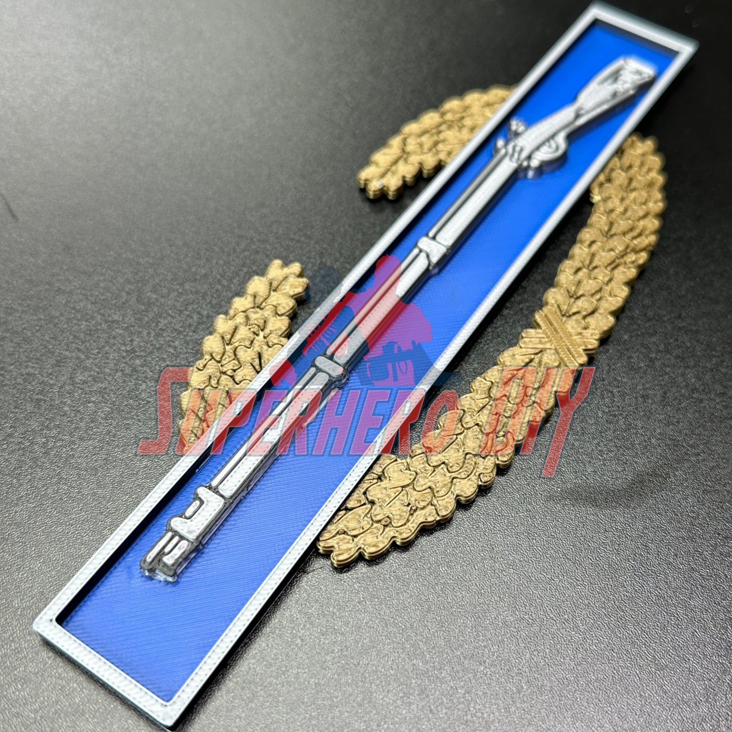 3D-printed Expert Infantryman Badge (EIB) Replica | Combat Infantryman Badge (CIB) | Master Combat Infantryman Badge (MCIB) | Multiple sizes available