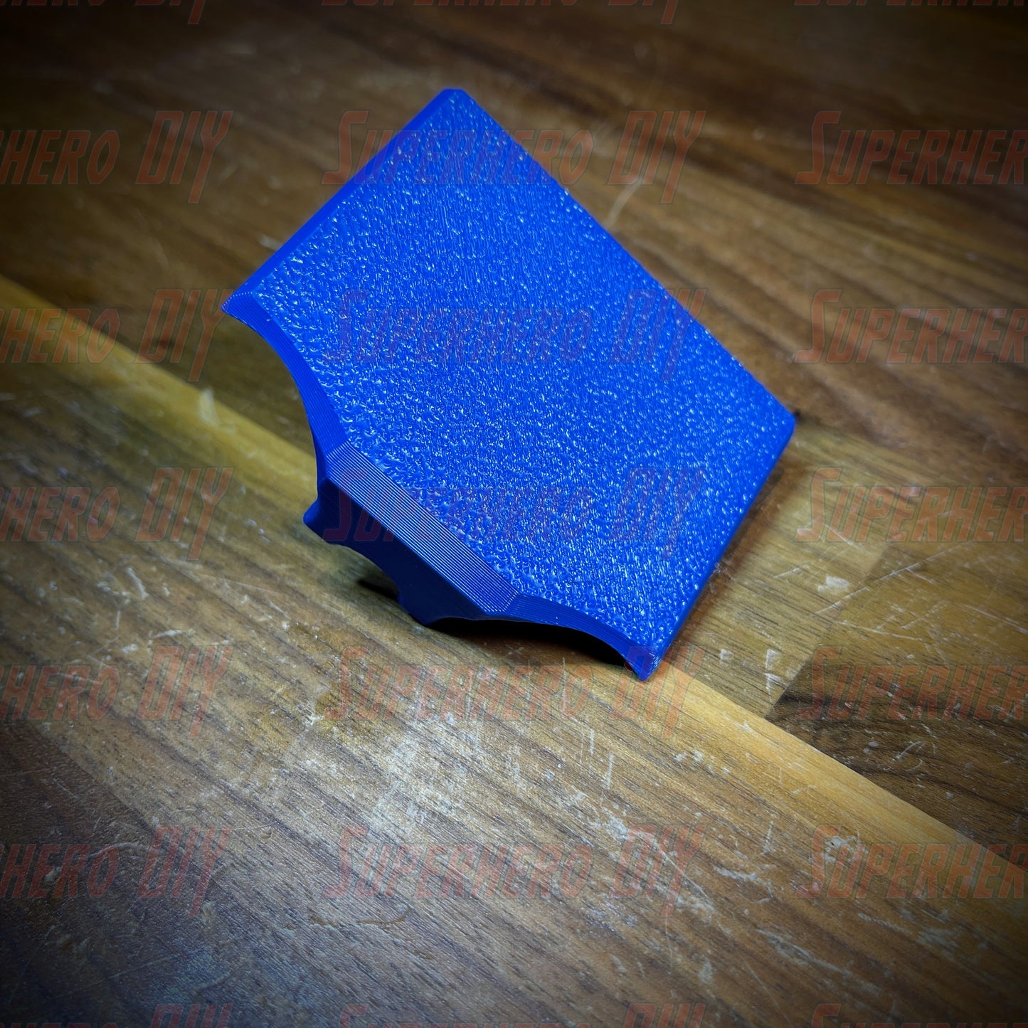 PS4 controller wall mount for DualShock 4 in blue, easy installation with Command Strip