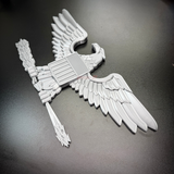 Colonel Captain rank insignia with eagle and shafts, detailed replica of O-6 military insignia.